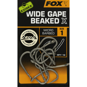 Fox Háčky Edges Wide Gape Beaked X Hooks 10ks Velikost háčku: #1