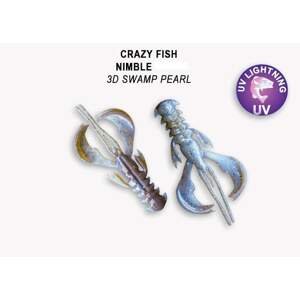 Crazy Fish Gumová Nástraha Nimble 10cm 5ks Barva: 3D swamp pearl, Délka cm: 10cm