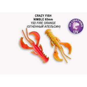 Crazy Fish Gumová Nástraha Nimble 6,5cm 7ks Barva: 15D, Délka cm: 6,5cm
