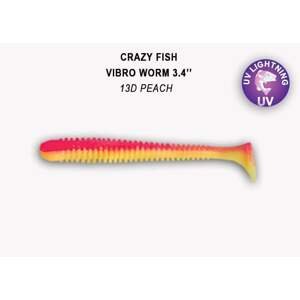 Crazy Fish Gumová Nástraha Vibro Worm 8,5cm 5 Ks Barva: 13D peach  floating, Délka cm: 8,5cm