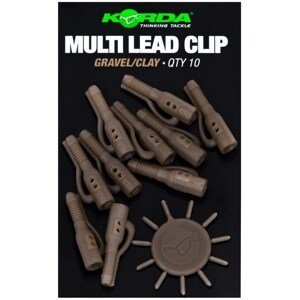 Korda Závěsky Multi Lead Clip 10 ks Barva: Gravel/Clay