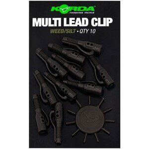 Korda Závěsky Multi Lead Clip 10 ks Barva: Weed/Silt