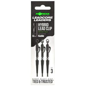 Korda Návazce Kable Leadcore Leader Hybrid Lead Clip 50cm Varianta: Weed