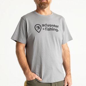 Adventer Fishing Tričko Titanium Velikost: L