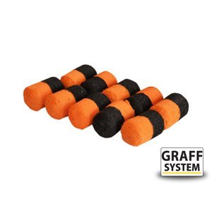Graffishing ZIG-RIG Plovoucí válečky Varianta: černá-oranžová 7x13mm