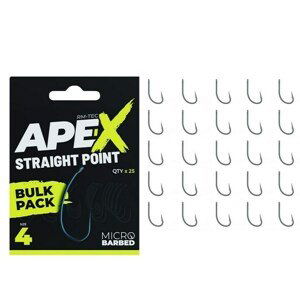 RidgeMonkey Háčky Ape-X Straight Point Bulk Pack 25ks Velikost háčku: #6