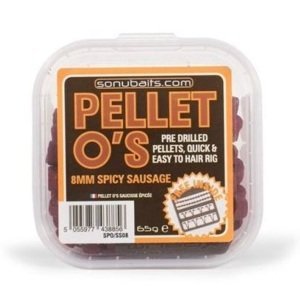 Sonubaits Pelety Pellet O's Spicy Sausage Hmotnost: 65g, Průměr: 8mm
