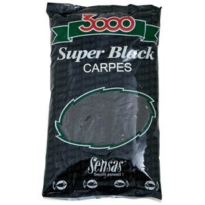 Sensas Krmení 3000 Super Black 1kg Hmotnost: 1 kg, Příchuť: Kapr-černý