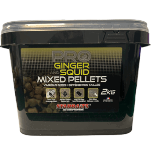 Starbaits Pelety Pro Ginger Squid Mixed 2kg