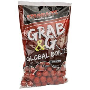 Starbaits Boilie Grab & Go Global Boilies Strawberry Jam Hmotnost: 1kg, Průměr: 20mm