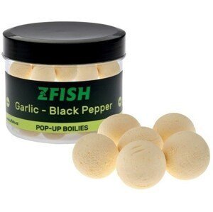 Zfish Plovoucí Boilies Pop Up 16mm 60g Hmotnost: 60g, Průměr: 16mm, Příchuť: Garlic/Black Pepper