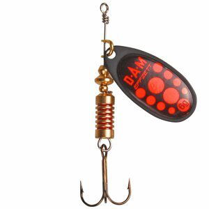 DAM EFFZETT Třpytka Standard Spinner Black/Red 10g