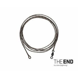 Delphin návazec THE END Leadcore + swivel / 3ks 1m