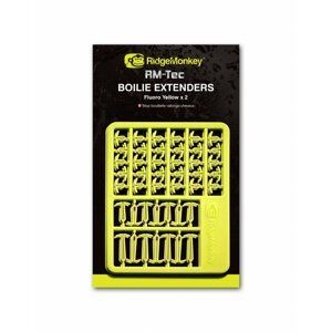 RidgeMonkey zarážka RM-Tec Boilie Hair Extenders Fluoro žlutá 60+14+14ks