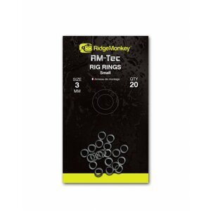 RidgeMonkey: Kroužek RM-Tec Rig Rings Small 3mm 20ks