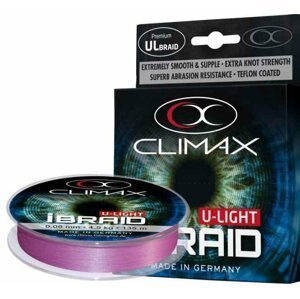 CLIMAX šňůra iBraid U-Light-fluo fialová 0,06mm 4,5kg 135m