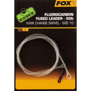 Fox návazec Fluorocarbon Fused Leader - size 10 Kwik Change