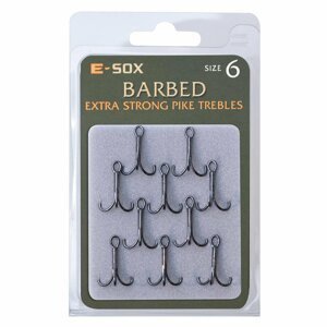 E-SOX trojháčky X-Strong Pike Trebles Barbed vel. 6