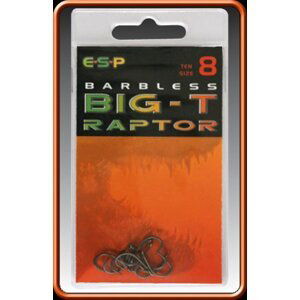 ESP háčky bez protihrotu Big-T Raptor Barbless vel. 8