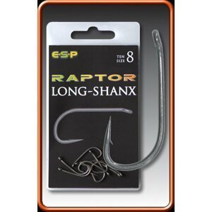 ESP háčky Raptor Long-Shanx vel. 8, 10ks