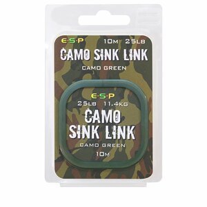 ESP návazcová šňůka Camo Sink Link Green 25lb 10m