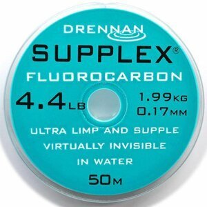 Drennan vlasec Supplex Fluorocarbon 50m 0,9lb 0,075mm