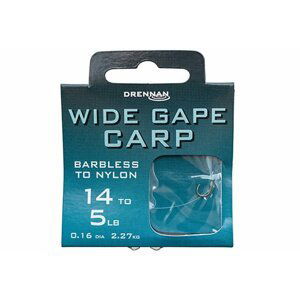 Drennan návazce Wide Gape Carp barbless vel. 18 / 4lb