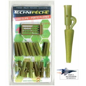 Technipeche Sada CLIP PLOMB CONNECT. EMERIL CRISTAL TEINTE 10x