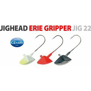 Spro jigová hlavička Erie Gripper Jig 28g, žlutá/bílá 3ks