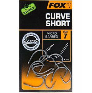 Fox háčky Edges Curve Short Hooks vel. 7, 10ks Micro Barbed