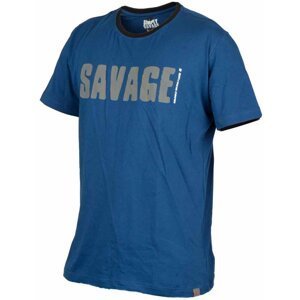 Savage Gear triko Simply Savage Tee modré M