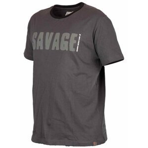 Savage Gear triko Simply Savage Tee - šedé XXL