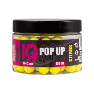 LK Baits IQ Method Feeder Pop Up Fluoro Boilies 10-12mm, 150ml Citrus