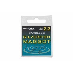Drennan háčky bez protihrotu Silverfish Maggot Barbless vel. 20