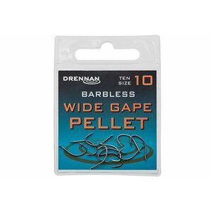 Drennan háčky bez protihrotu Wide Gape Pellet Barbless vel.10