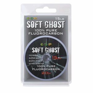 ESP fluorocarbon Soft Ghost  15 lb, 20 m