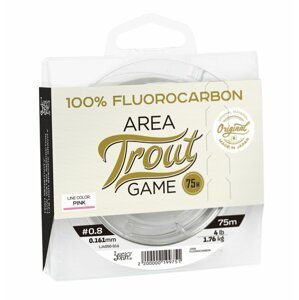 Lucky John fluorocarbon Area Trout Game Pink Line 75m 0,161mm 1,76kg