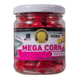 LK Baits obří kukuřice Mega Corn Wild Strawberry 220ml