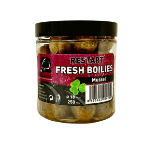 LK Baits Fresh Boilie Restart Mussel 14mm 150ml