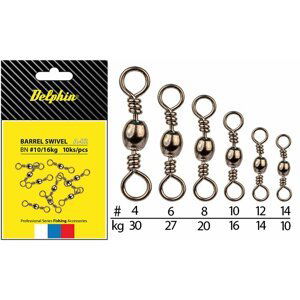 Delphin obratlík Barrel Swivel A-02/10ks BN/14