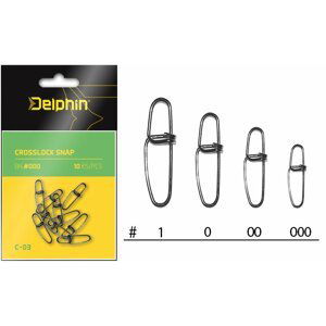 Delphin karabina Crosslock Snap BN/00 / 10ks