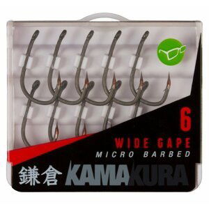 Korda háčky Kamakura Wide Gape size 6 micro barbed