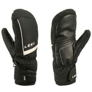 Lyžařské rukavice Leki Max Junior Mitt Velikost rukavic: 4/ Barva: černá/bílá