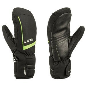 Lyžařské rukavice Leki Max Junior Mitt Velikost rukavic: 5/ černá/zelená
