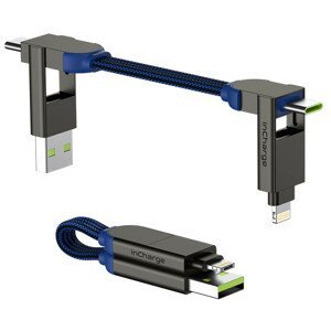 Nabíjecí a datový kabel Rolling Square inCharge X 6v1 Barva: modrá