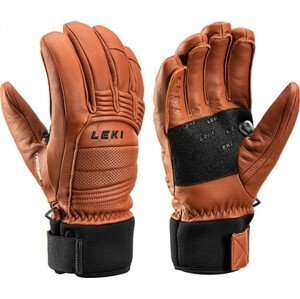 Lyžařské rukavice Leki Copper 3D Pro Velikost rukavic: 9 / Barva: hnědá/černá