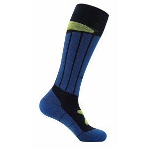 Lyžařské ponožky Alpine Pro Berog Velikost ponožek: 35-38 / Barva: modrá
