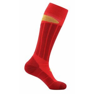 Lyžařské ponožky Alpine Pro Berog Velikost ponožek: 43-46 / Barva: červená