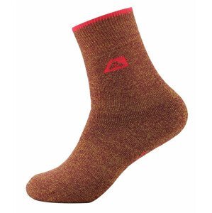 Ponožky Alpine Pro Othar Velikost ponožek: 43-46 / Barva: červená