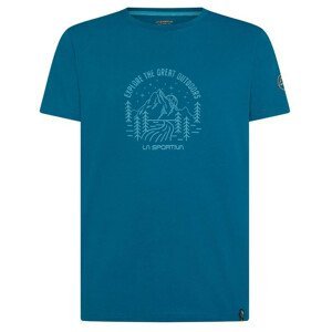 Pánské triko La Sportiva Explorer T-Shirt M Velikost: L / Barva: modrá